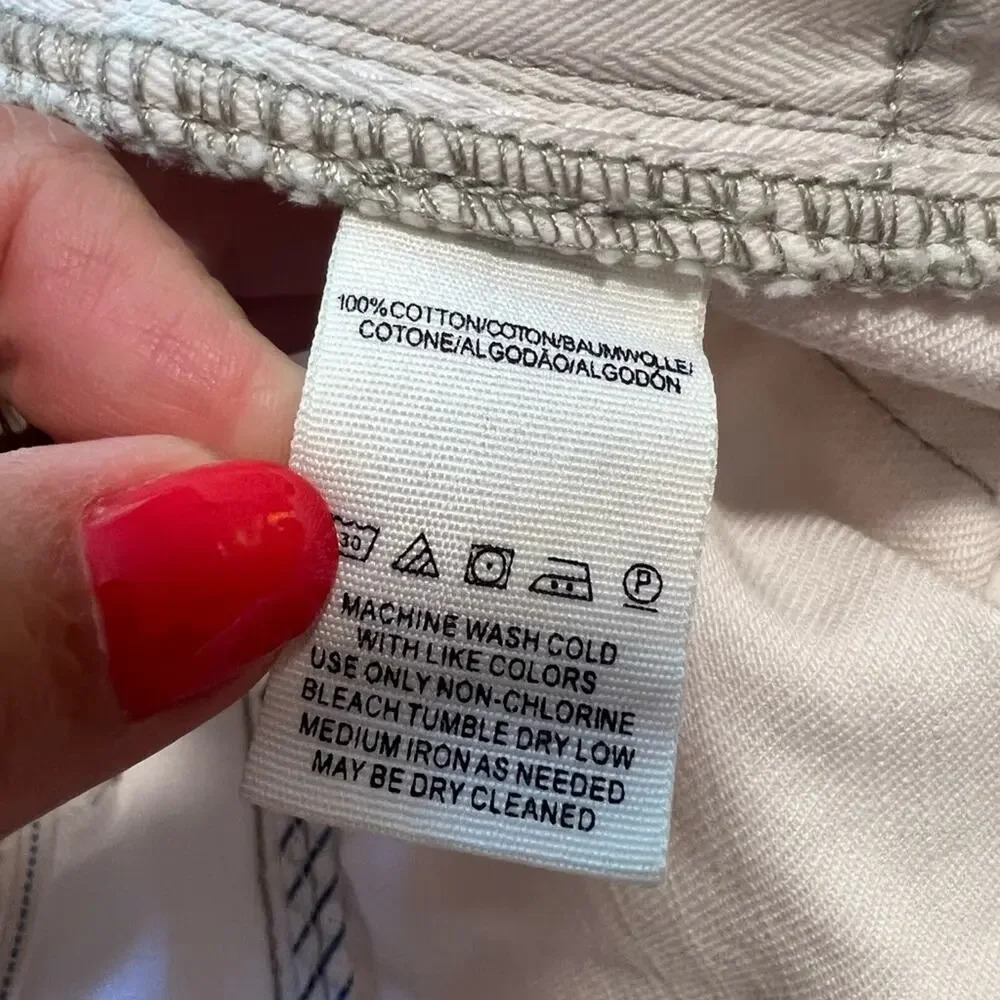 FREE PEOPLE Logan Denim Shorts in Optic White size‎ 29 - Picture 5 of 5